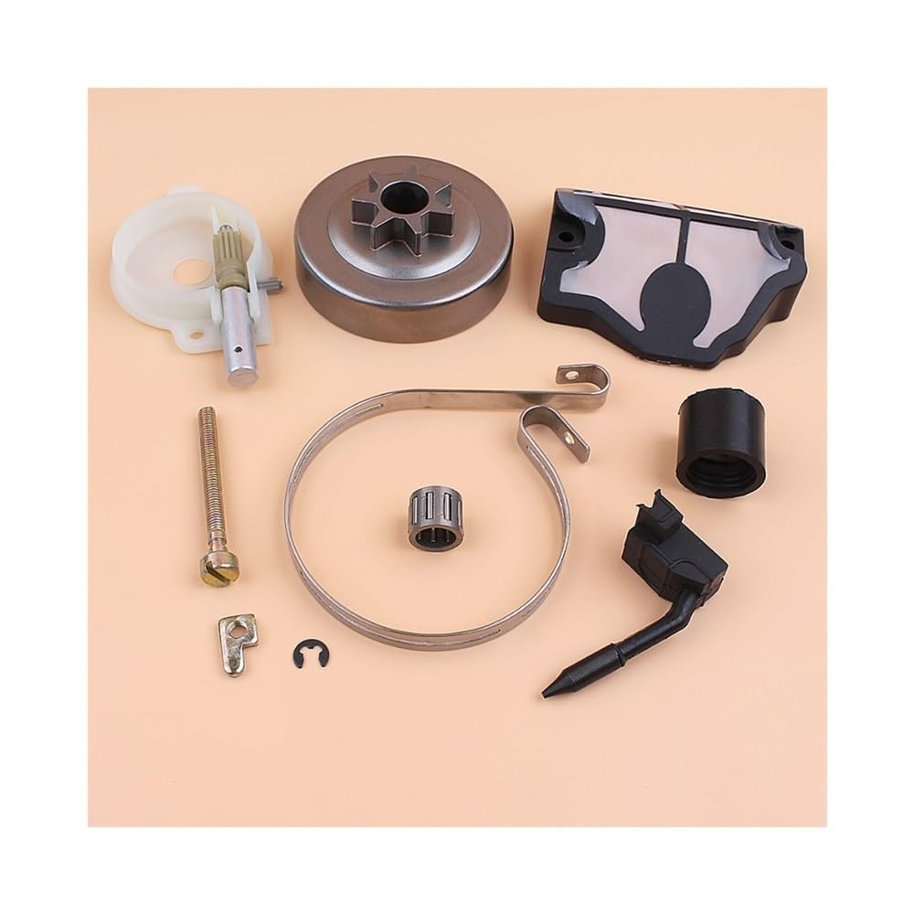 Kit Fascia Freno tendicatena Olio Tamburo Frizione Adatto for ricambi Motosega 142 141 137 136 36 41