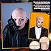 Syhood 4 Packs Halloween Bald Caps Makeup Latex Bald Head Wig Cap Hat Costume Accessories for Women Men Adults(Nude,Large)