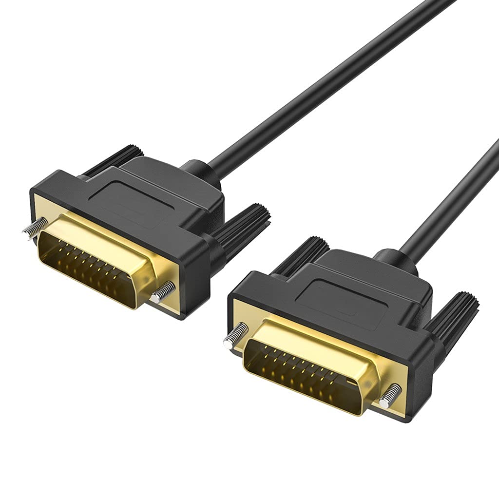 DVI to DVI Cable 2K DVI DVI Adapter Dual Link Male to Male Digital Video Cables DVI Splitter DVI-D 24+1 (Color : As Shown, Size : 1m 3ft)