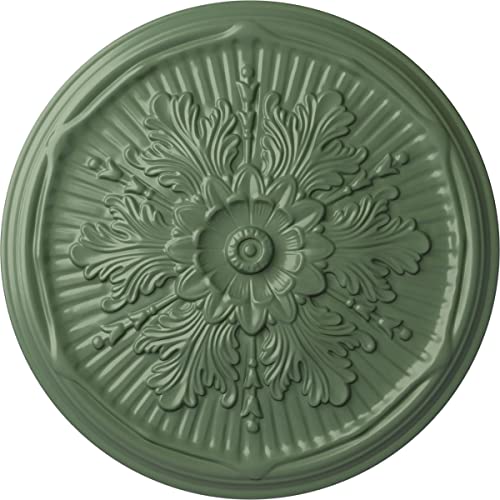 Ekena Millwork CM21LUAGF Luton Ceiling Medallion, Athenian Green