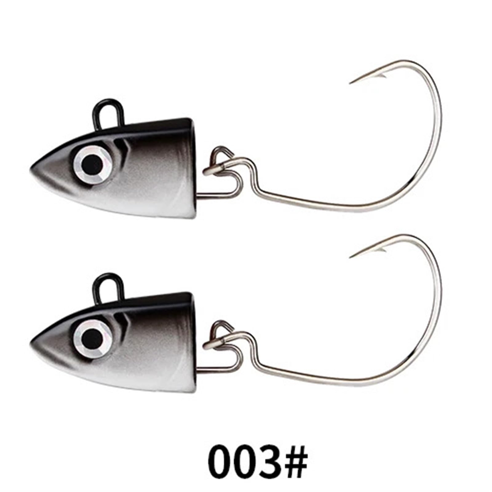 Señuelo de Pesca con Cabeza de Anzuelo de pececillo Negro, señuelo Suave for Lucio, 5g/12g/ 25g, Pesca de lubina, sábalo, Cebo Suave, código de Barco, Cebo de lubina for Zand