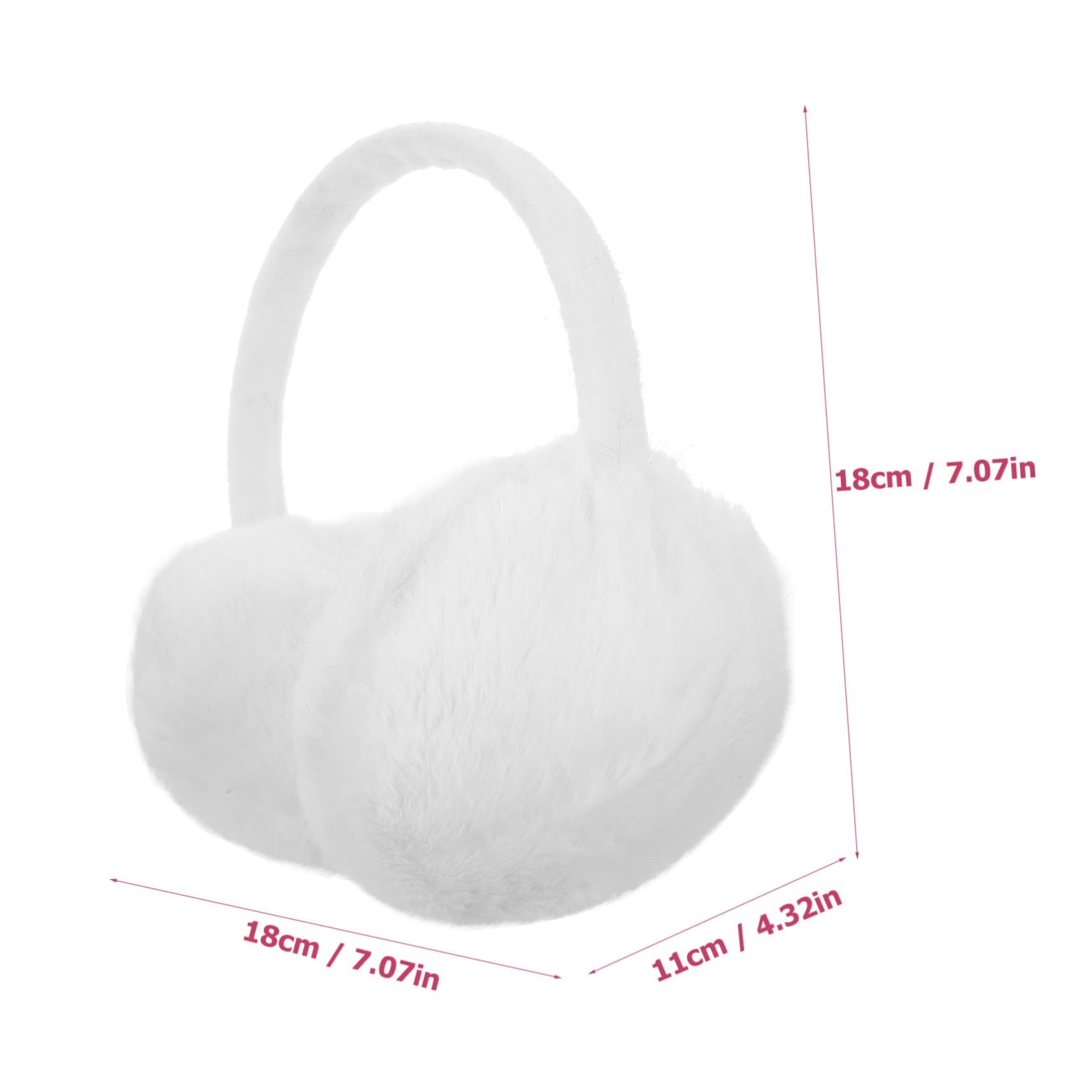 Ipetboom Cute Fleece Ear Warmers for Women Winter Earmuffs Earmuff for Ladies Plush Ear Cover