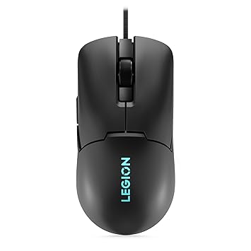 Lenovo Legion M300s RGB Wired Gaming Mouse - 8,000 DPI Adjustable Sensor, 6 Programmable Buttons & 20-Million Clicks Durability with Optimized Comfort (Black), GY51H47350