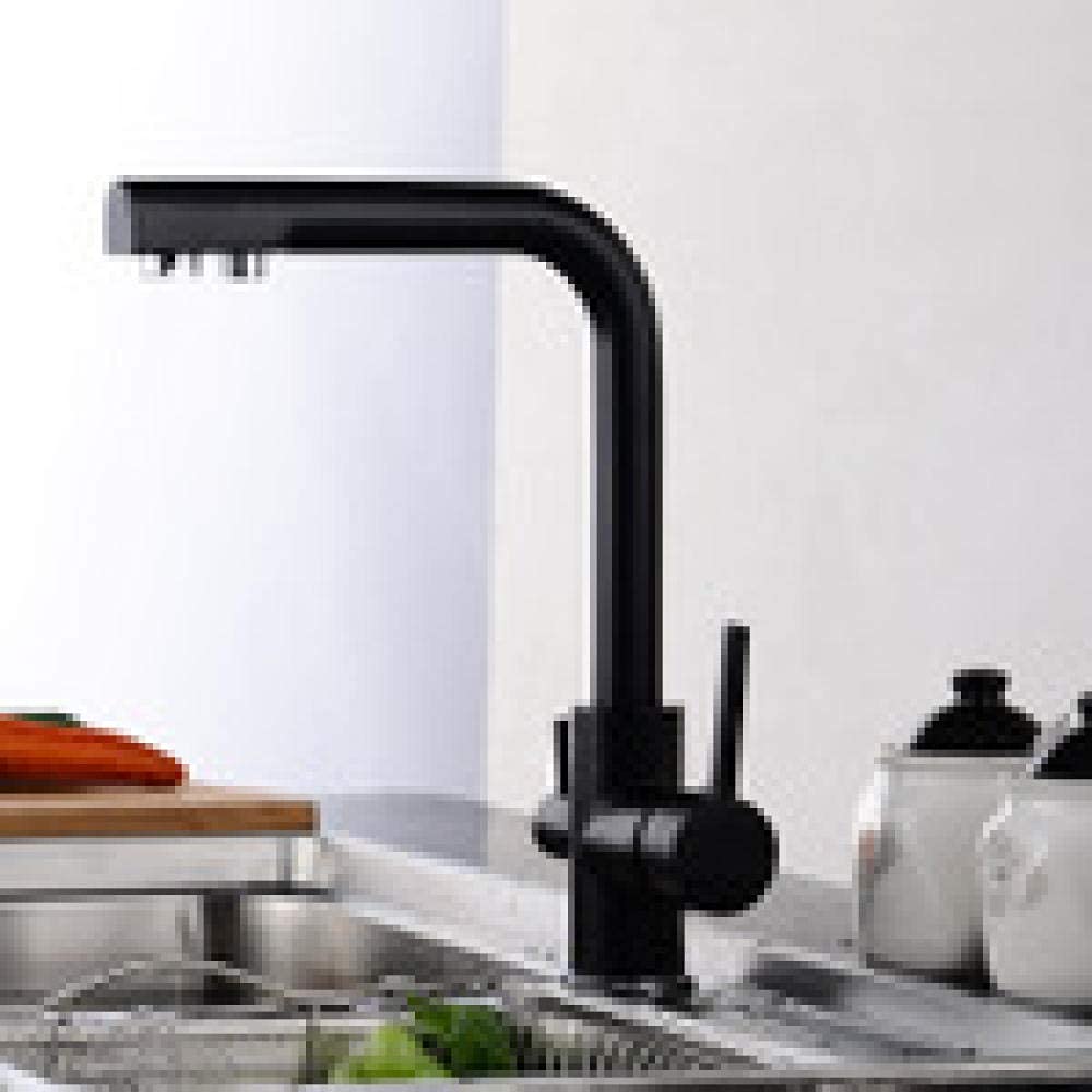 Grifo mezclador para fregadero, grifo de lavabo cuadrado clásico, grifo blanco de cerámica de latón para cocina, manijas dobles, agujeros, mezclador de montaje en cubierta/Sdg Comfortable anniversary