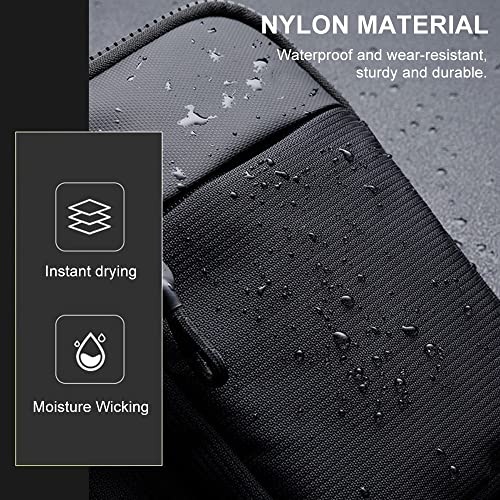 DONGKER Sling Chest Crossbody Bag, Wasserdicht Schultertasche, Crossbody Bag Backpack für Männer und Frauen, die Outdoor-Sportarten wandern (S, Grau)