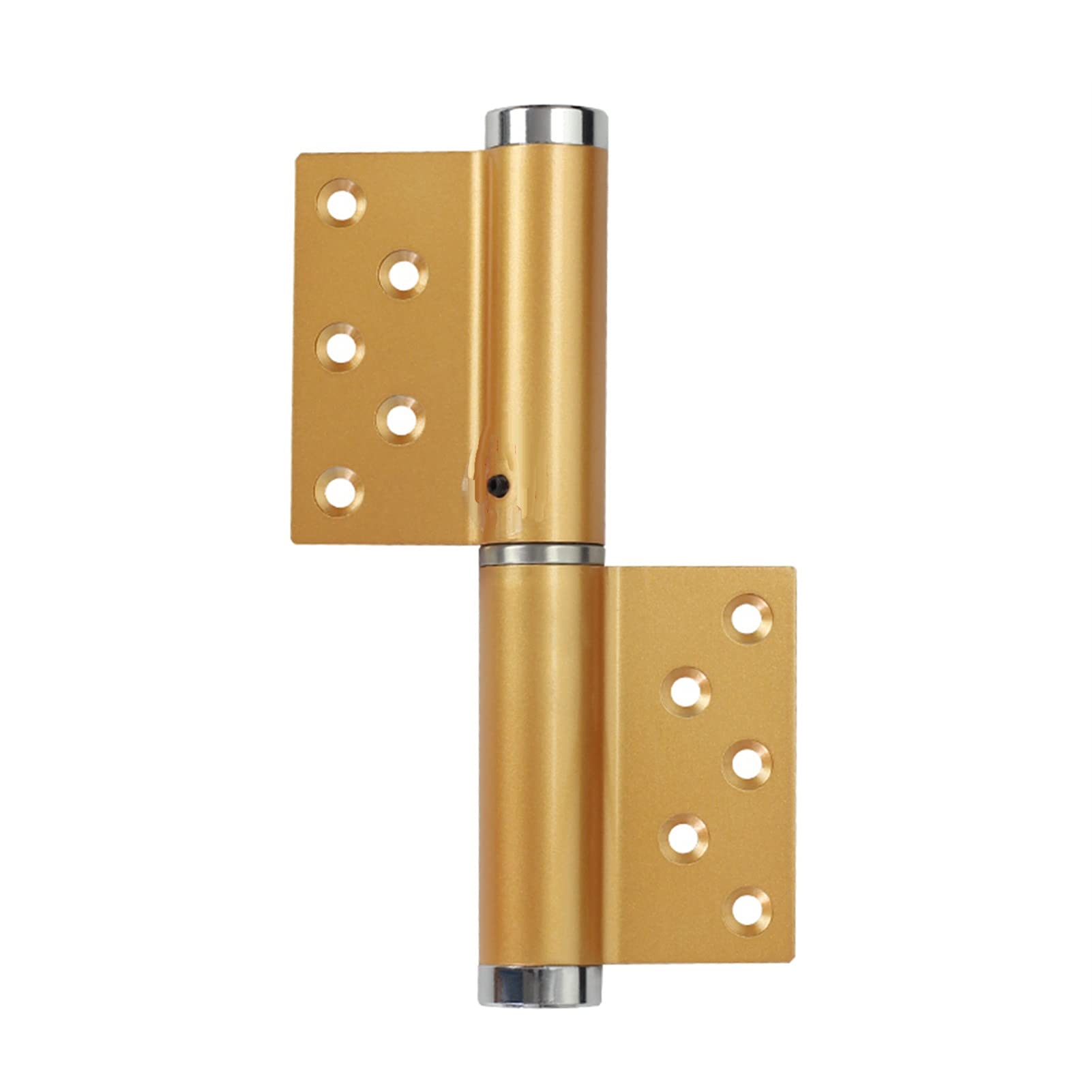 Hydraulic Silent Invisible Door Hinge, Automatic Concealed Door Spring Buffer Damping Door Closer Hinge(Gold Right)