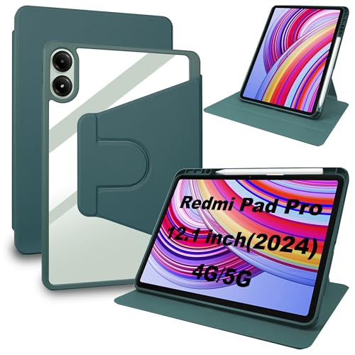 Lemxiee Funda para Xiaomi Redmi Pad Pro & Poco Pad 12.1' 2024 Cover,Funda Protectora con Soporte...