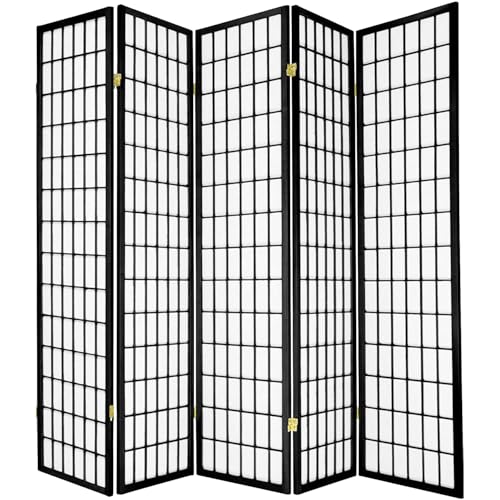 Legacy Decor 5 Panels Room Divider - Portable & Foldable Freestan...