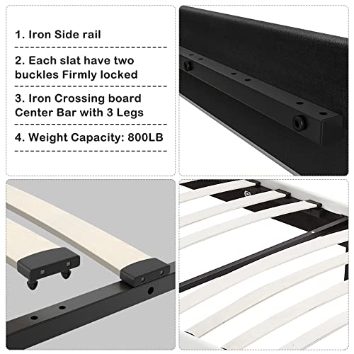 Flolinda Twin Bed Frames Velvet Upholstered Twin Platform Bed Frame Tufted Twin Bed With Headboard No Box Spring Needed Mattress Foundation Stable Noise-Free Easy Assembly #TOP6