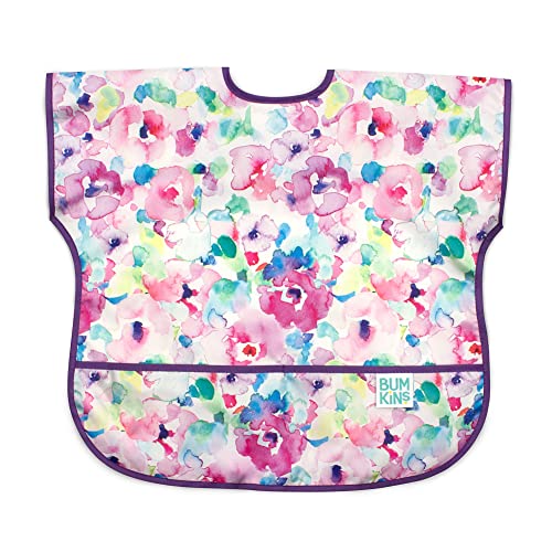 Image of Bumkins Bibs - Toddler Bibs, Waterproof, Large for 1-3 Years, Short Sleeve