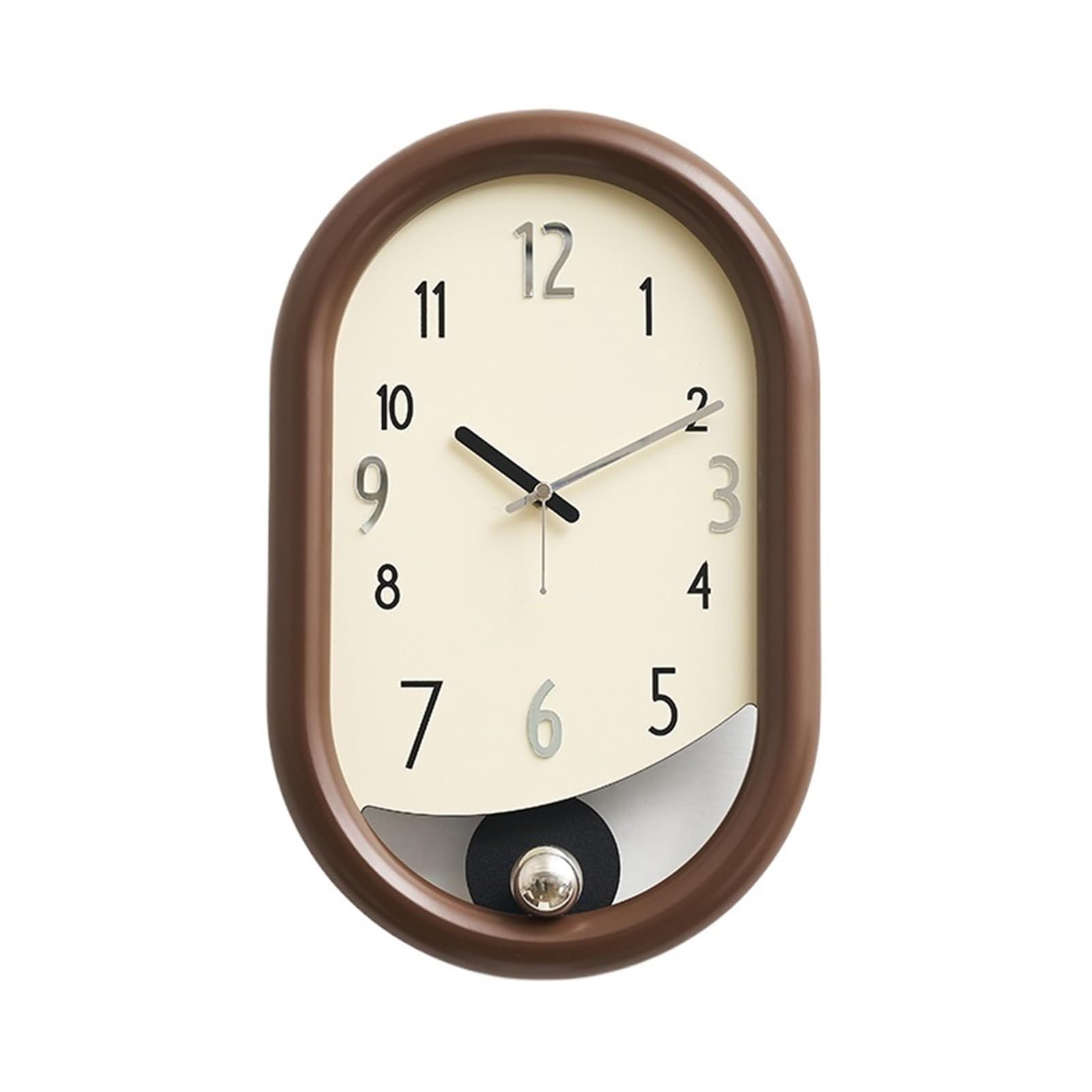 Aioneer Wall Clock Minimalist Wall Clock Silent Battery Powered Highly Compatible Timepiece-White