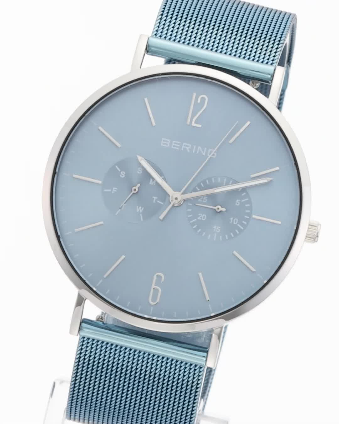 ベーリング 腕時計 チェンジズ ブルー＆シルバーメッシュベルト BERING 