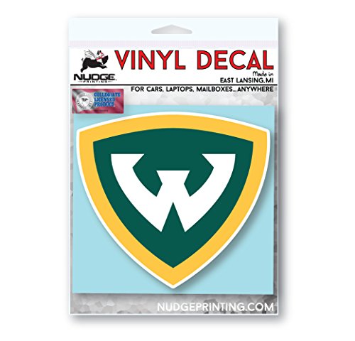 Image of Collegiate NCAA Car Decal Made from Premium Weatherproof Vinyl (Wayne State University)