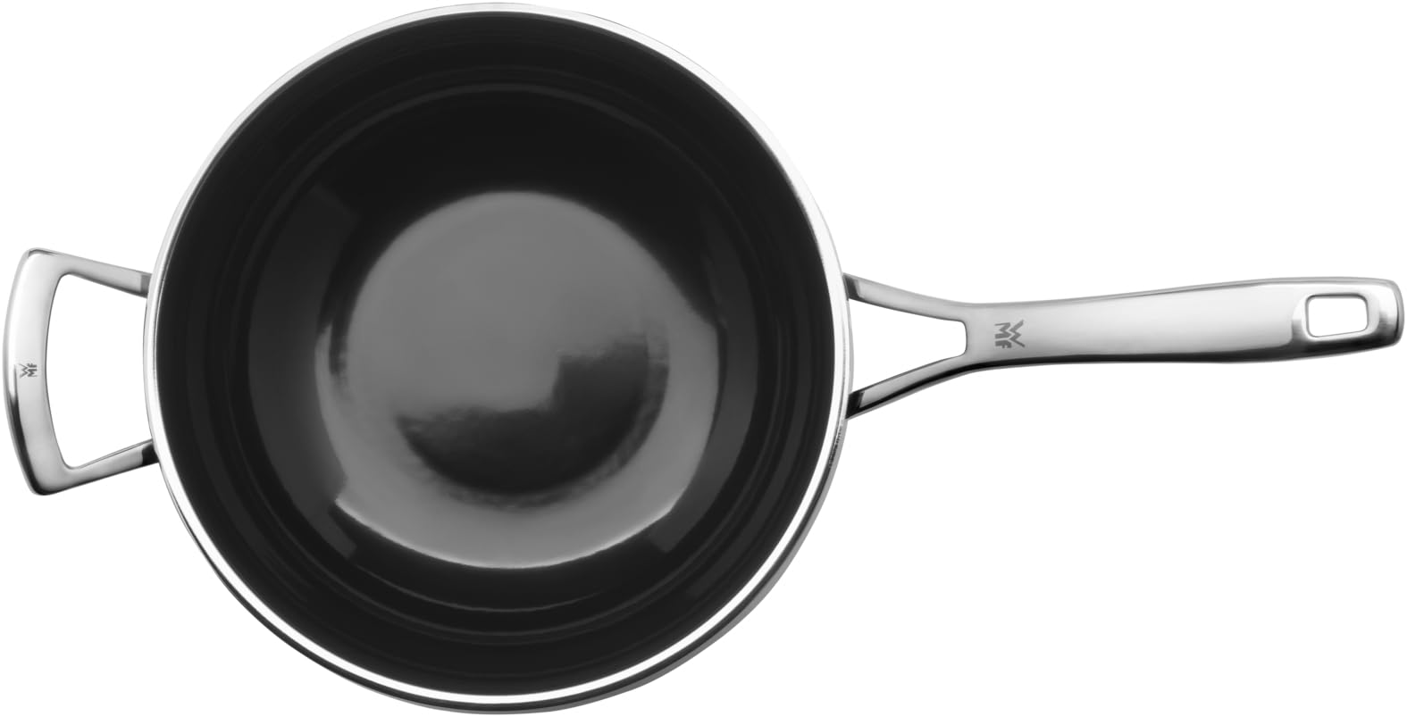 WMF Fusiontec Mineral Wokpfanne Induktion 28 cm, Wok, High-Tech Keramik, backofenfest, kratzfest, dunkelrot