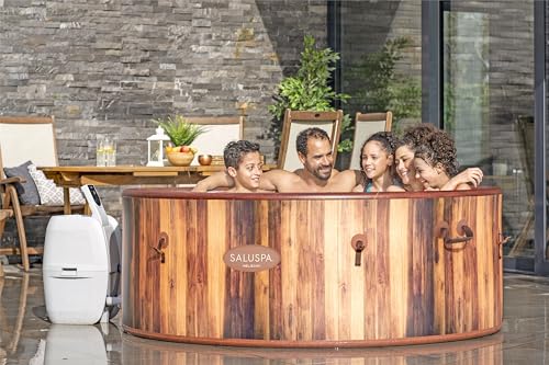 Bestway SaluSpa Helsinki Inflatable Hot Tub Spa (71' x 26') | Features 180 Bubble Jets | Fits Up to 5 Persons