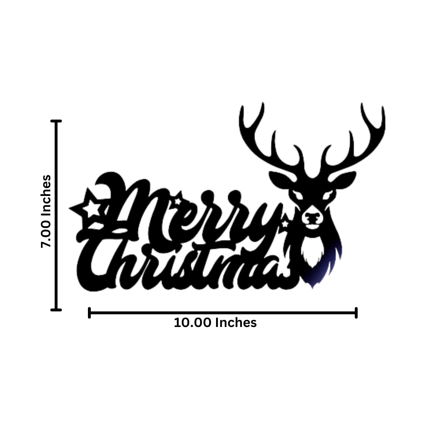 Webelkart Colgante de pared de madera para colgar en la pared con texto "Merry Christmas" de alta calidad, corte láser, 7 x 10 pulgadas, artículos de decoración de Navidad, decoraciones de Navidad