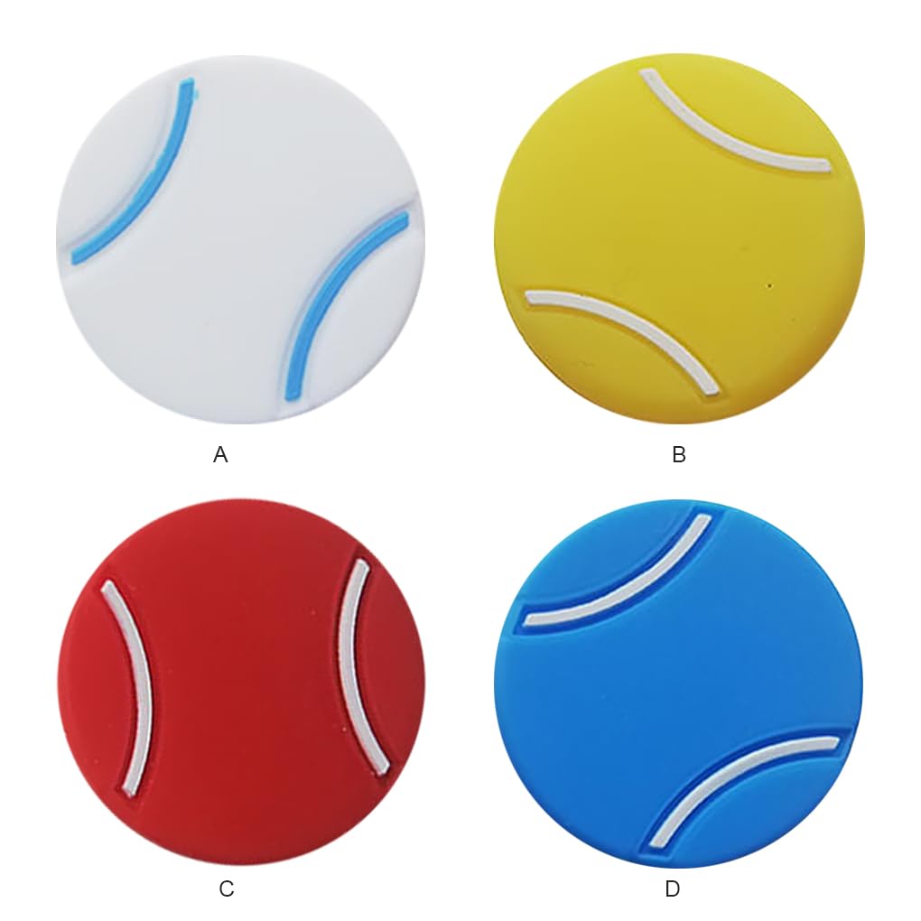 5 Pezzi Racchette Da Tennis Ammortizzatori Ammortizzatori Anti-vibrazione Riduzione Delle Vibrazioni Ammortizzatori Buffer Accessori Professionali Bianco