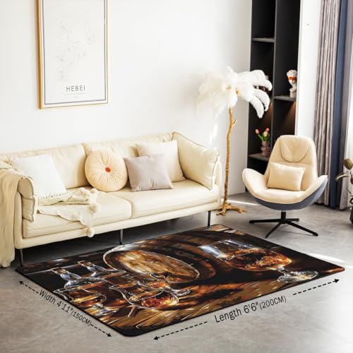 Tapete Manfei Whisky Kids 100x150 cm Marrón Negro miniatura 2