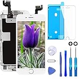 ★ Facile da installare: pre-assemblato con fotocamera frontale, altoparlante auricolare, sensori di luce e prossimità e pulsante home, kit di strumenti di riparazione completo incluso.È facile seguire un video su YOUTUBE o le istruzioni nella confezione per sostituirlo.