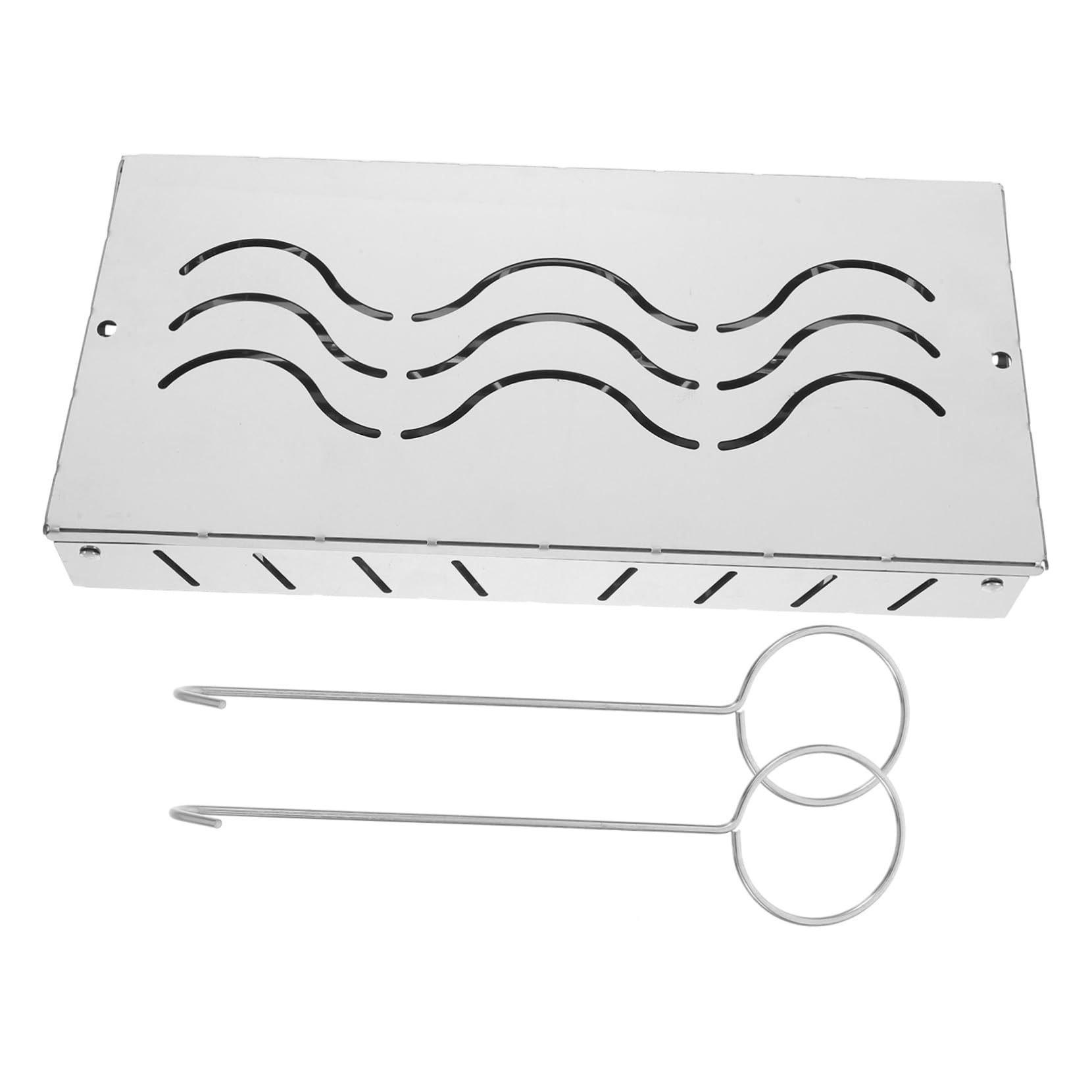 Scatola per Affumicatura Bbq in Acciaio Inox 1 Pz Bianca