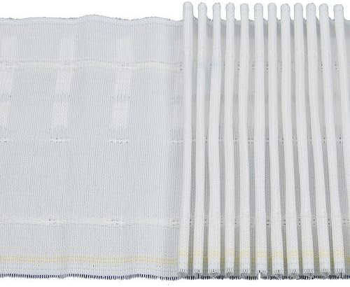 Rufflette Deep Regis Tape Roll Bagged, Synthetic, White, 11 x 13.8 x 11 cm