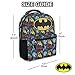 DC Comics Kids Batman Backpack - Batman, Superman, The Joker Superhero Bookbag for Boys Girls Toddlers and Adults - Laptop and Lunchbox Compatible School Bag (Batman Black)