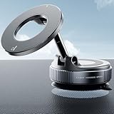 REOKILY 2026 Upgraded Suction Cup Phone Mount Nano Gel 360° Vacuum Magnetic Car Phone Holders for Your Car 110LBS Reinforced Mount for MagSafe Gym/Mirror for iPhone & Android