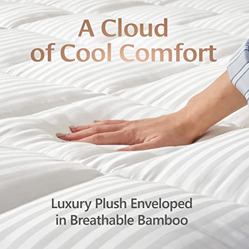 Belle-Terre-Cooling-Mattress-Topper-Full-Size-Ultra-Soft-Thick-Mattress-Pad-Bed-Cushion-with-Breathable-Bamboo-Cover-and-Deep-Pockets-Pillow-Top-Mattress-Topper-Protector