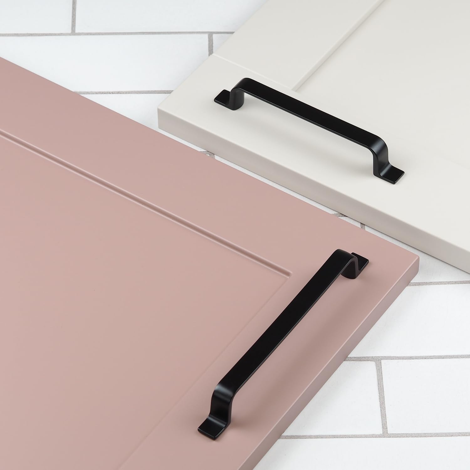 Handle & Home Black Matt Strap Handles - 160Mm Handle