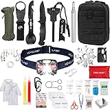 🎁【Set Conjunto Requerido Para Kit Ai Aire Libre】Kits de supervivencia profesionales es útil básicamente para los amantes de la naturaleza, Es importante equipar los herramientas de supervivencia de emergencia de usos múltiples y suministros de heridas estándar de usos múltiples.El kit de supervivencia proporciona lo necesario en poco tiempo para que su viaje sea más seguro.