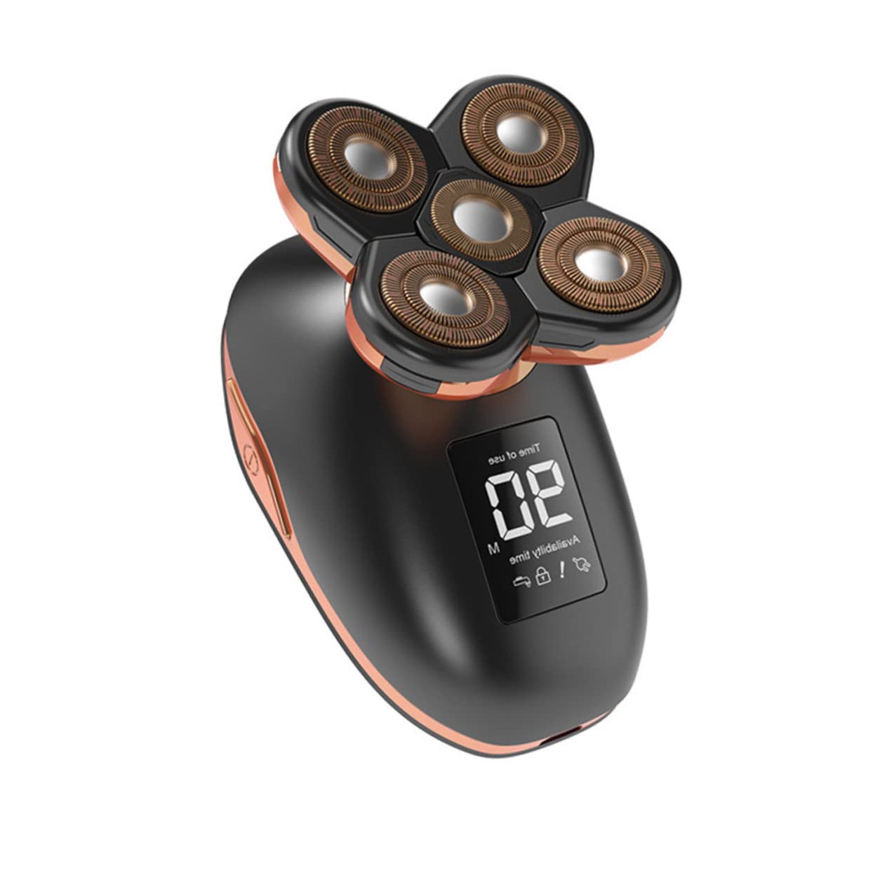 1pezzi Rasoio Elettrico Regolabarba Testine Rasoio Sicuro e Pratico Per Viaggi e Uso Domestico Ricaricabile Usb Facile Da Lavare Nero