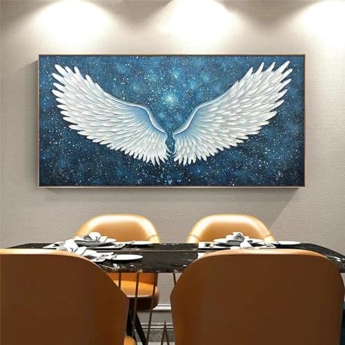 Art mural moderne pour chambre d'enfant et salon avec cette grande peinture ailes de luxe
