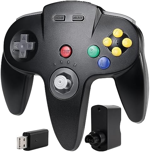 iNNEXT Wireless Classic N64 Controller, Game pad Joystick for N64 Console - Plug & Play