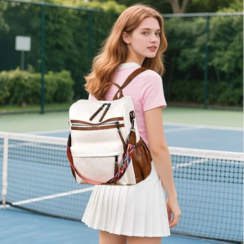 Image of Dora & Liz Womens Backpack Purse Leather Backpack Purse for Women Travel Fashion Backpack Designer Ladies Shoulder Bags