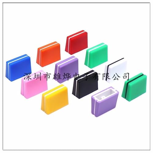 Sosoport ユニバーサルミキサーフェーダーノブプラスチックスライダーフェーダーキャップ10個、オーディオミキサーサウンドコンソールミキシングデスク用品の交換品