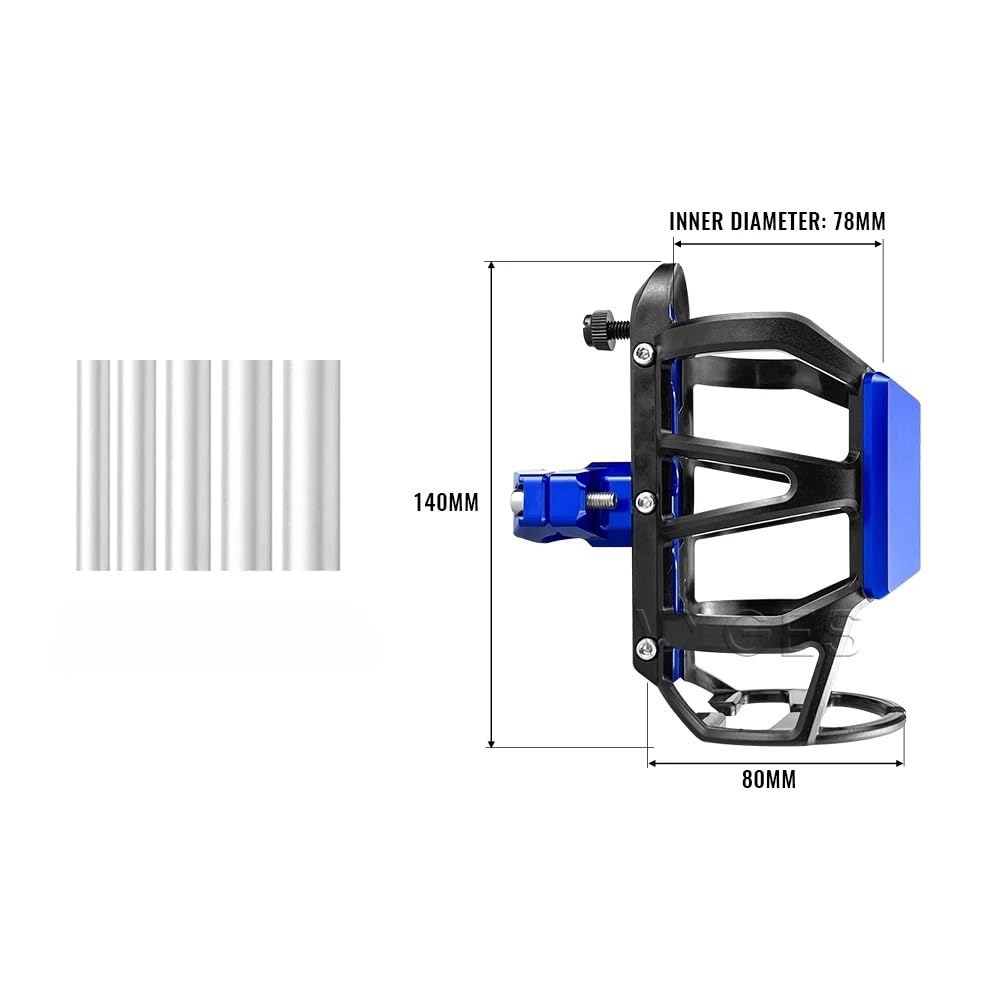 Porte-Bouteille Rotatif pour Moto pour ADV 350 160 pour Forza 750 350 NSS350 PCX160 X-ADV 750 Porte-bidon De Moto Porte-gobelet Porte-Bouteille(Black-XADV)