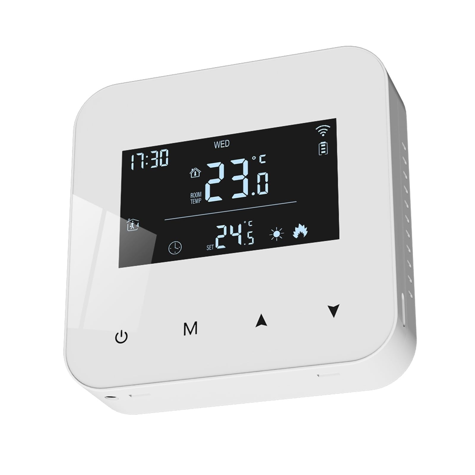Thermostat Intelligent, Thermostat Intelligent WiFi for Chauffage d'ambiance alimenté par Batterie