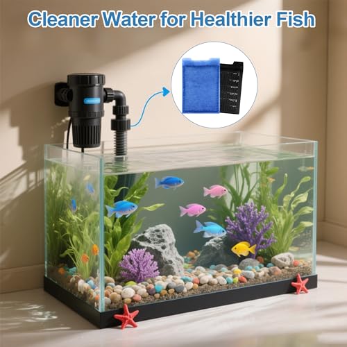 Image of Nebulist 6 Pack Fish Tank Filter Cartridge, Rite-Size Z Filter Cartridges Compatible with MarineLand Eclipse Filtration Systems & Marineland Hidden Filtration System
