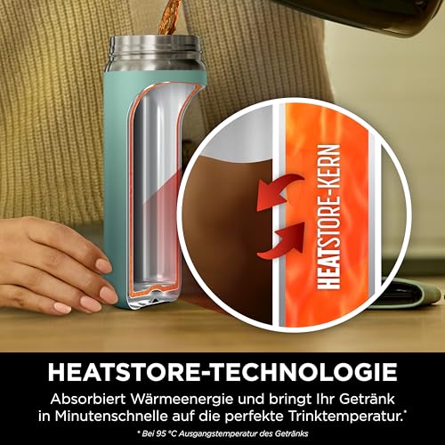 Ninja 400 ml Sip Perfect Trinkflasche für Heißgetränke, BPA-frei, spülmaschinenfest, Thermosflasche, Grün, DW1603EUUKGN 3