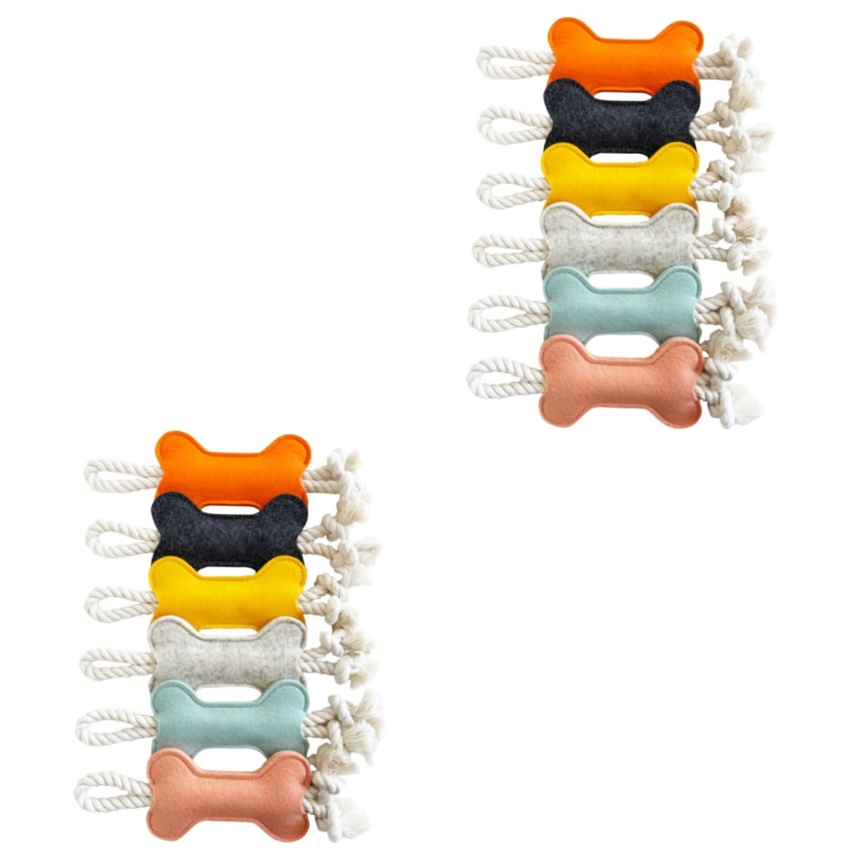 Housoutil 12pezzi Giocattoli Masticatori Per Cani Design Forma Di Osso Giocattoli Per Pet Dog Molar Supply Resistente e Interattivo Per Pulizia Dei Denti e Gioco