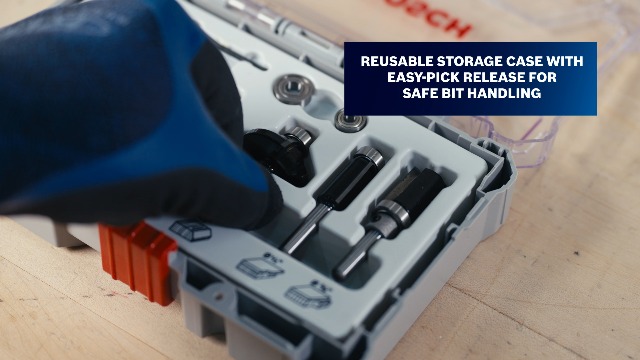 Image of Bosch RBS006TES 6 pc. Carbide-Tipped Trim and Edging Router Bit Set