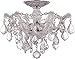 Crystorama 4430-CH-CL-SAQ Crystal Three Light Ceiling Mounts from Maria Theresa collection in Chrome, Pol. Nckl.finish,