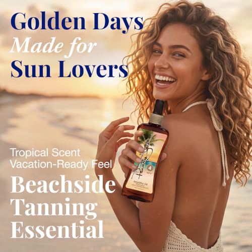 Image of Panama Jack Sunscreen Tanning Oil - SPF 4, PABA, Paraben, Gluten & Cruelty Free, Antioxidant Formula with Exotic Oils and Fruit & Nut Extracts, 8 FL OZ (Pack of 2)
