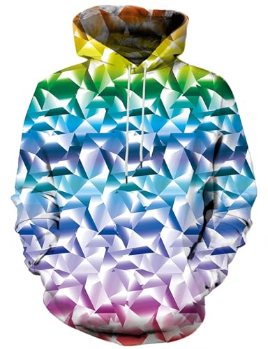 Sweat à capuche imprimé 3D graphique unisexe pour éviter les pulls ternes