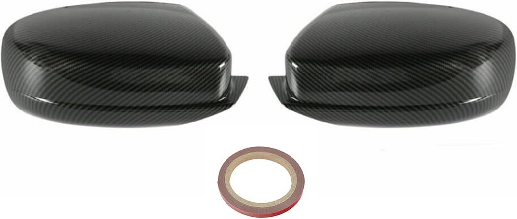 Arkdeffon 2PCS Rear View Side Mirror Cover Door Side Mirror Cover Cap Compatible with Dodge Charger 2011-2021 Chrysler 300 300C 2011-2022 (Carbon Fiber)