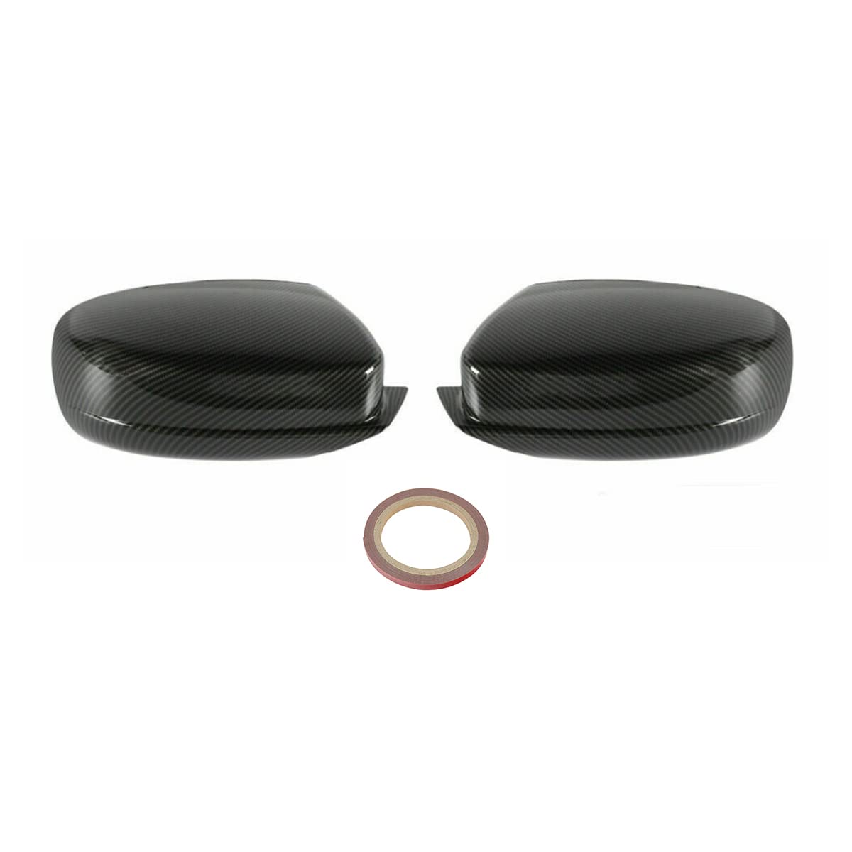 Arkdeffon 2PCS Rear View Side Mirror Cover Door Side Mirror Cover Cap Compatible with Dodge Charger 2011-2021 Chrysler 300 300C 2011-2022 (Carbon Fiber)