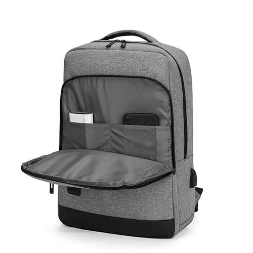 Flex Value Waterproof Backpack Business School Laptop Backpack, School Rucksack Gifts For Men And Women, Fits 15.6 Inch Laptop-Large Lightweight College Business Travel Bag. (Grey) - 3