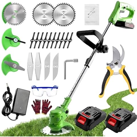 Gompuy Cordless Garden Strimmer with Blades Cover