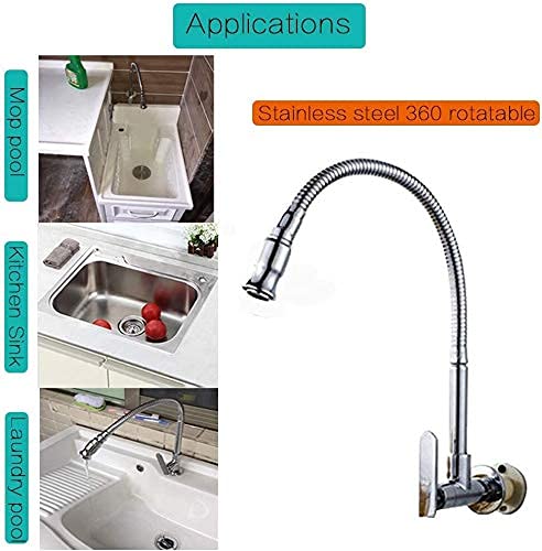 Robinet évier de cuisine rouillonnement flexible single cold - 4
