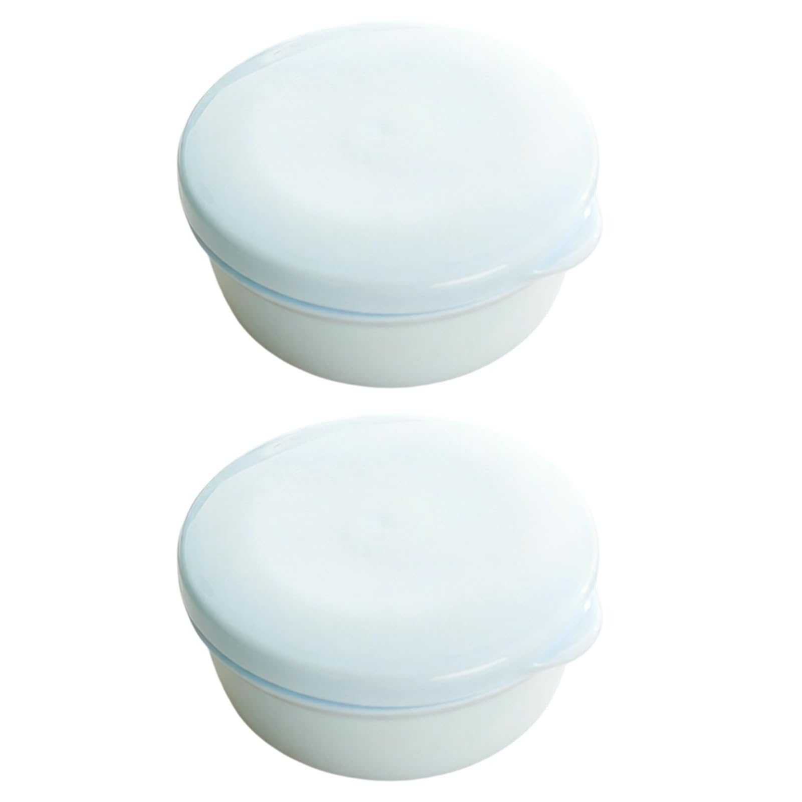 Jazuaiao Of 2 Modern Soap Dishes for Shower Countertop and Travel Use Space Saving Secure Lid Soap Container for Outdoor Dry Container